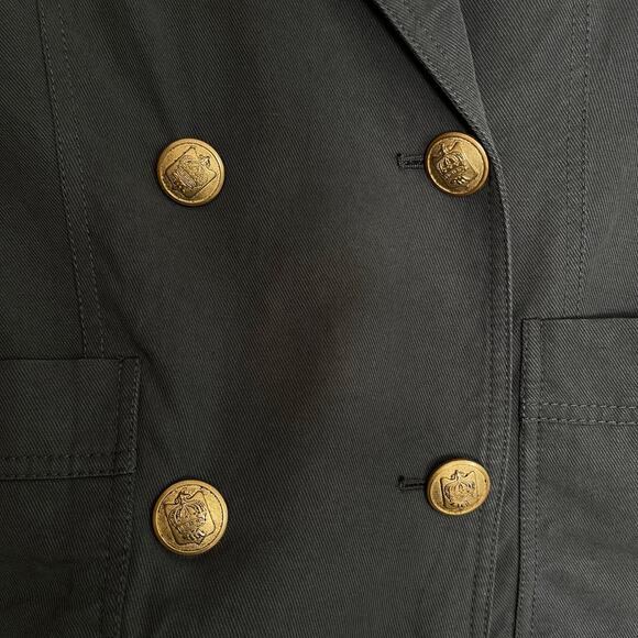 SMYTHE Unstructured Double Breasted Blazer Grey Size XS Classic Menswear Chic - Picture 9 of 16